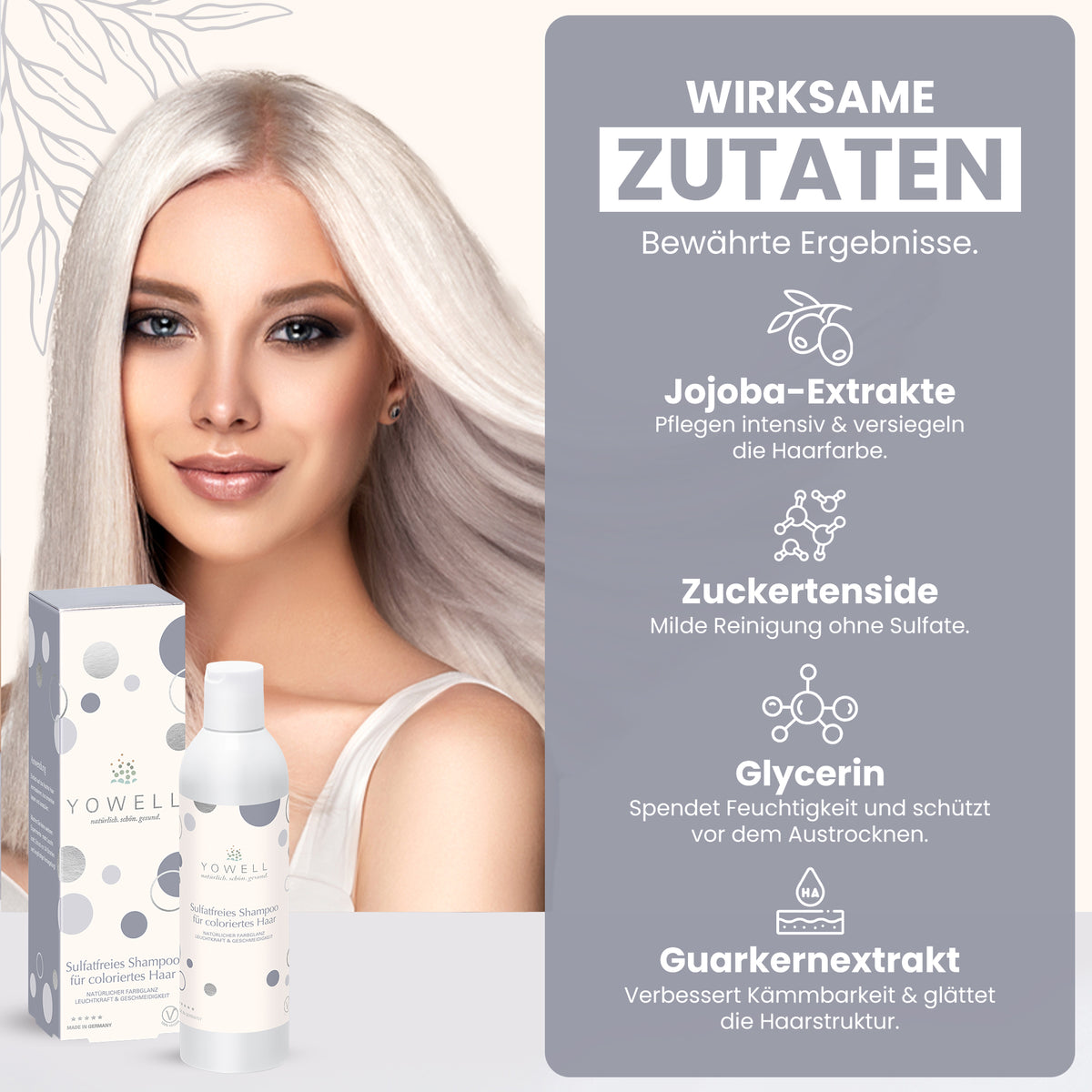 Sulfatfreies Shampoo für coloriertes Haar