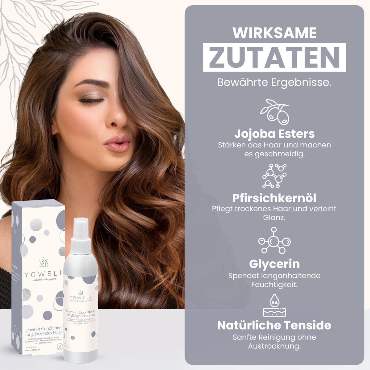 Leave-in Conditioner für glänzendes Haar