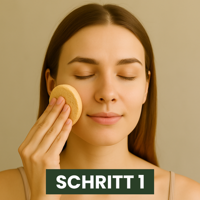 Gesicht reinigen.